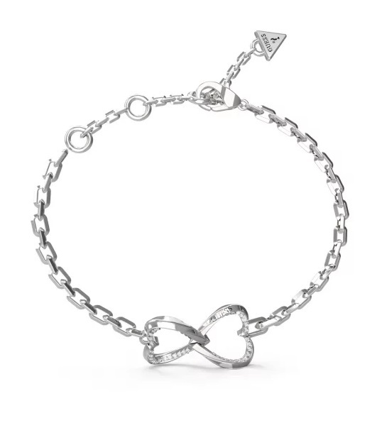 Raffinato bracciale in acciaio con cuori Mon Amour JUBB04618JWRH