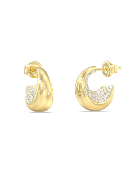 Pozlacené náušnice s krystaly Moon Drops JUBE06249JWYGT/U