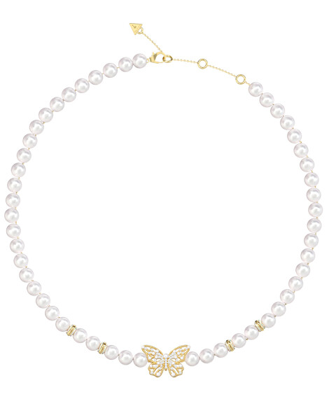 Perličkový náhrdelník choker Borboleta JUBN06120JWYGT/U