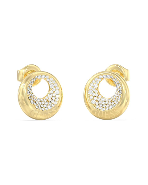 Pozlacené náušnice s krystaly Moon Drops JUBE06247JWYGT/U