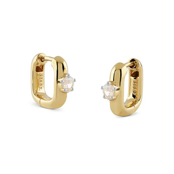 Pozlacené náušnice s krystaly Nuances JSBE04552JWYGT/U