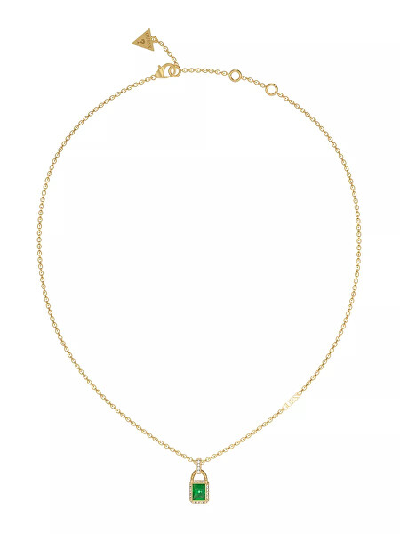 Pozlacený náhrdelník Shiny Padlock JUBN02193JWYGGNT/U