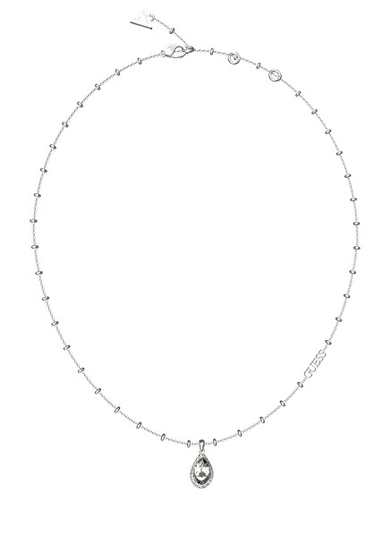 Pôvabný oceľový náhrdelník Crystal Drop JUBN03391JWRHT/U