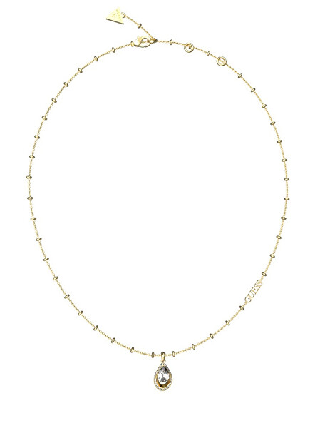 Půvabný pozlacený náhrdelník Crystal Drop JUBN03391JWYGT/U