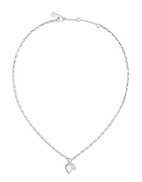 Oceľový náhrdelník Číre srdce Crystal Love JUBN06359JWRHT/U