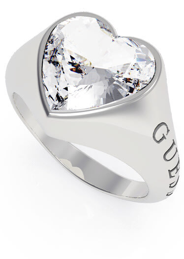 Romantický prsten s třpytivým srdcem UBR70003
