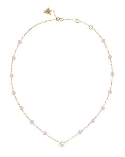 Slušivý pozlacený náhrdelník s jadeitem Natural Stones JUBN03073JWYGLRT/U