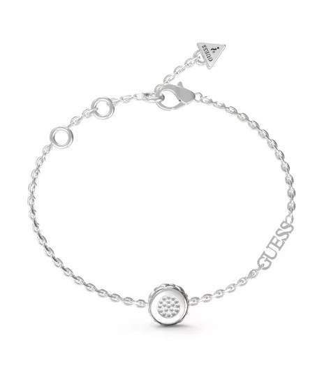 Elegante bracciale in acciaio con zirconi Stylish Guess JUBB04594JWRH