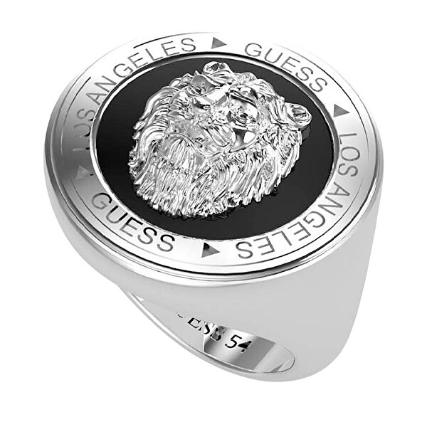 Stylový ocelový prsten pro muže Lion King JUMR01315JWSTBK