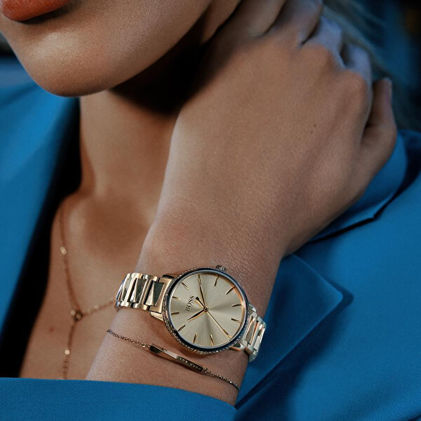 Elegantní pozlacený náramek Signature 1580007