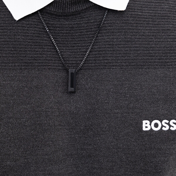 Černý pánský náhrdelník z oceli Candor 1580750