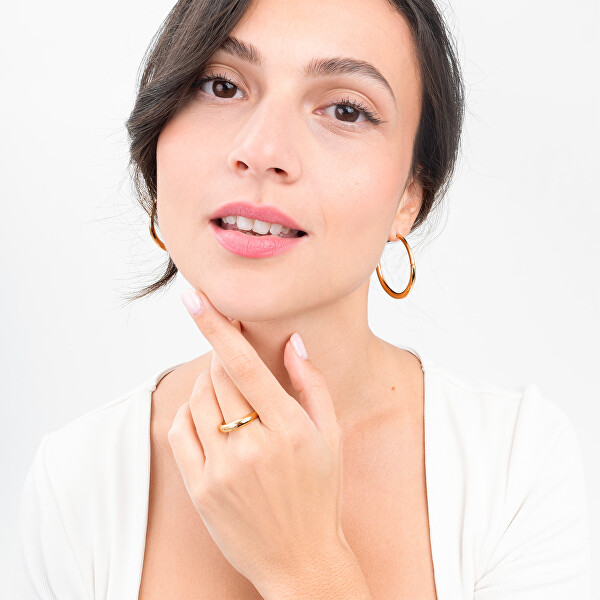 Pozlacené kruhové náušnice June 1580570