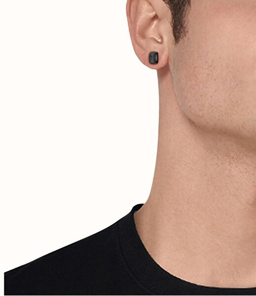 Stylové černé náušnice Yann 1580474