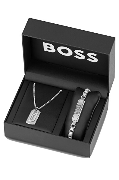 Stilvolles Schmuckset für Herren 1570173 Devon (Halskette, Armband)