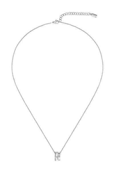 Módny oceľový náhrdelník s kryštálmi Lyssa 1580348