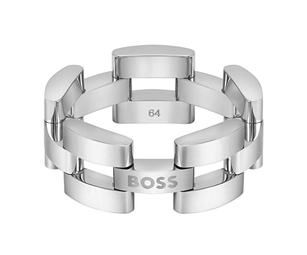 Nadčasový pánský ocelový prsten Sway 1580551