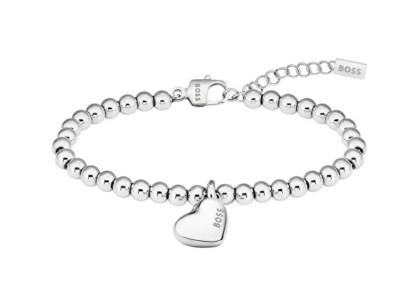 Bracciale romantico in acciaio da donna Beads 1580642