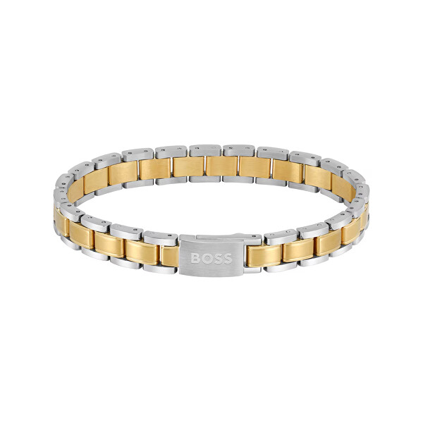 Stylový bicolor náramek pro muže Metal Links Essentials 1580195