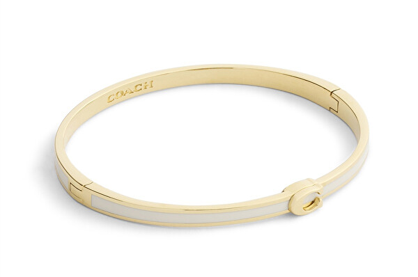 Elegantní pozlacený pevný náramek pro ženy 37553124GLD100