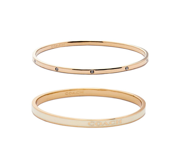 Sada pozlacených pevných náramků 37463839GLD100