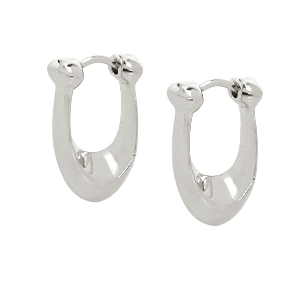 Slušivé oválné náušnice z mosazi 37351447RHO030