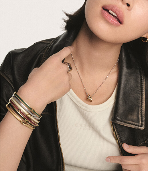 Elegantní pevný náramek pro ženy 37546478GLD001