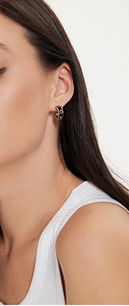 Fashion půlkruhové náušnice pro ženy 37448375GLD001