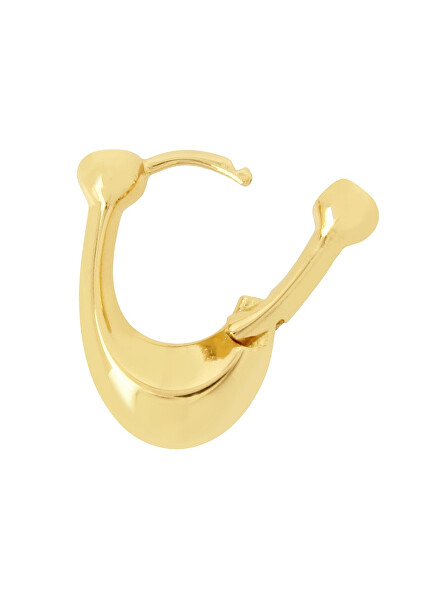 Pozlacené oválné náušnice z mosazi 37351447GLD710