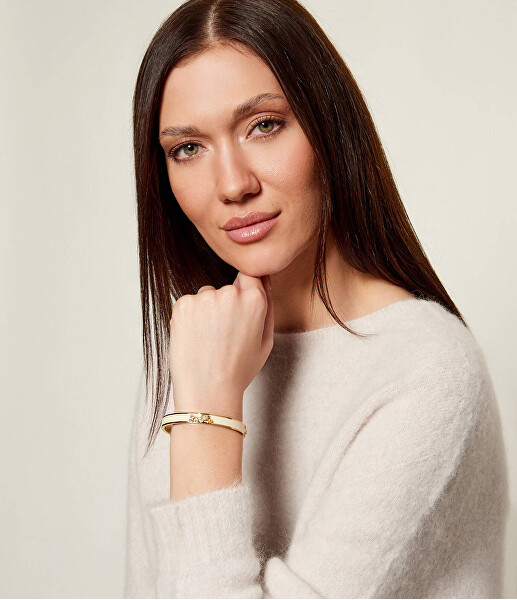 Luxusní pozlacený pevný náramek pro ženy 37335755GLD100