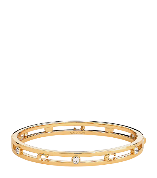 Pevný pozlacený náramek pro ženy 37506208GLD710