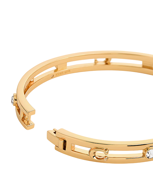 Pevný pozlacený náramek pro ženy 37506208GLD710