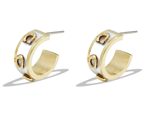 Stylové půlkruhové náušnice pro ženy 37448375GLD100