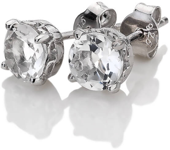 Orecchini in argento Hot Diamonds Anais Topazio bianco AE004