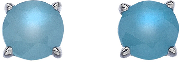 Ezüst fülbevaló kék acháttal Hot Diamonds Anais AE009