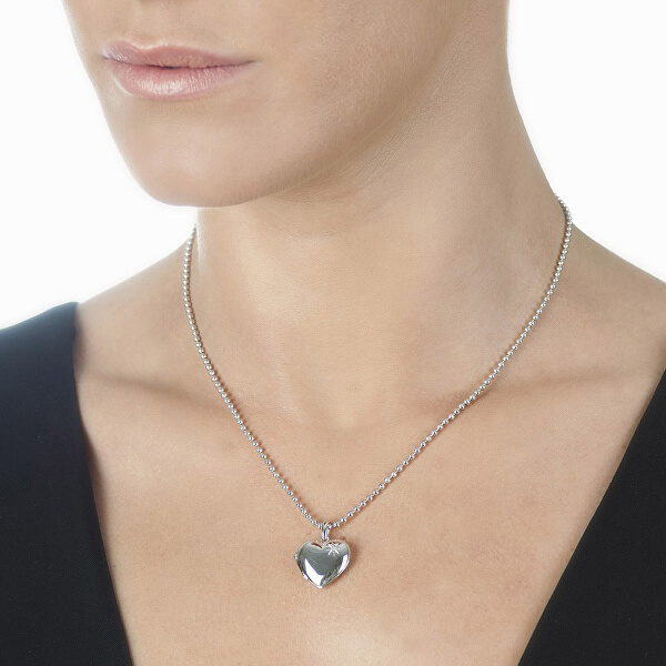 Collana in argento Hot Diamonds Memoirs Heart Locket DP495 (catena, pendente)