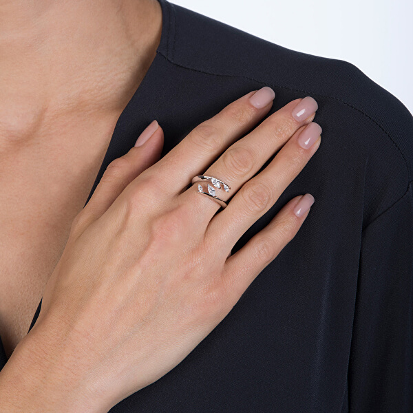 Stříbrný prsten Hot Diamonds Emozioni se zirkony ER023