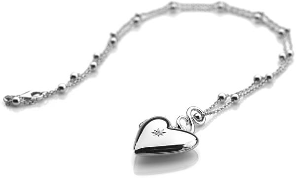 Zamilovaný náhrdelník s diamantom Just Add Love DP142 (retiazka, prívesok)