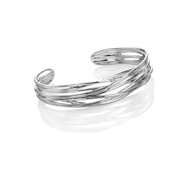 Dizajnový strieborný náramok String DC237