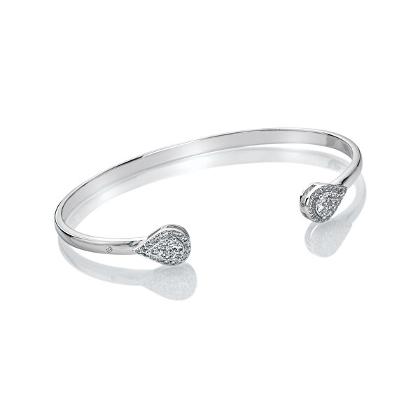 Elegantní stříbrný náramek s diamantem a topazy Glimmer DC179
