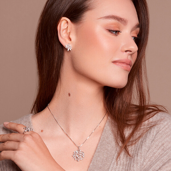 Fashion stříbrný náhrdelník Hot Diamonds Nurture DP863 (řetízek, přívěsek)