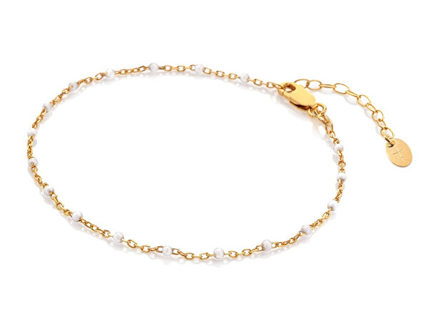 Raffinato bracciale placcato oro con perline Jac Jossa Embrace DL655