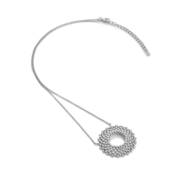 Krásny strieborný náhrdelník s diamantom Blossom DN191 (retiazka, prívesok)