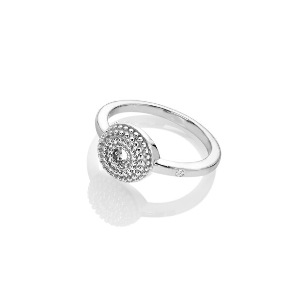 Krásny strieborný prsteň s diamantom Forever DR246