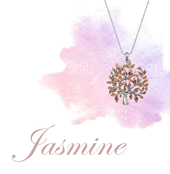 Luxus ezüst nyaklánc életfával Jasmine DP701 (lánc, medál)