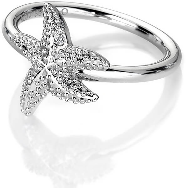 Luxusní stříbrný prsten s pravým diamantem Daisy DR213