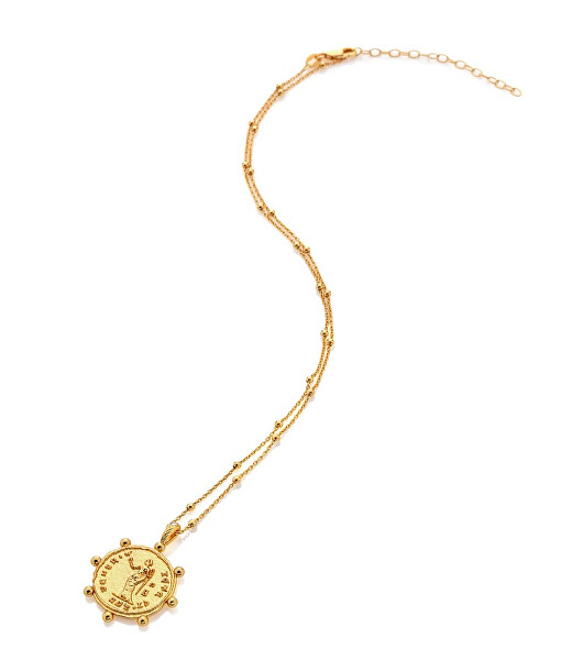 Módní pozlacený náhrdelník s diamantem Jac Jossa Soul DP917 (řetízek, přívěsek)
