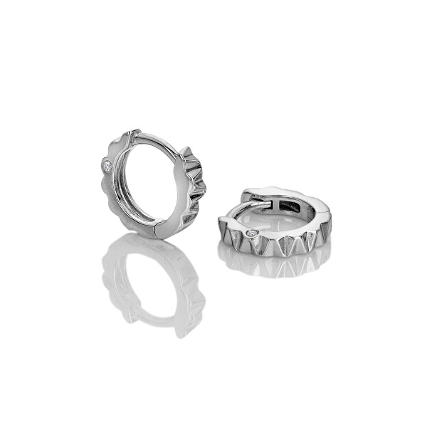 Nadčasové stříbrné náušnice s diamanty Much Loved DE870
