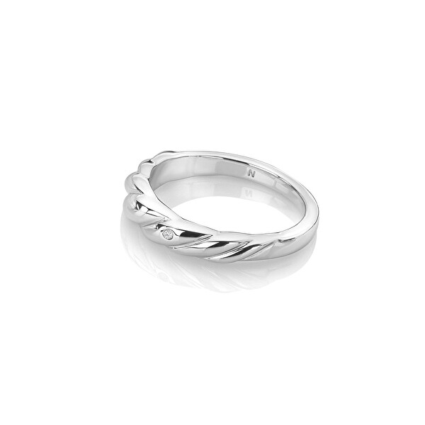 Nadčasový stříbrný prsten s diamantem Most Loved DR238