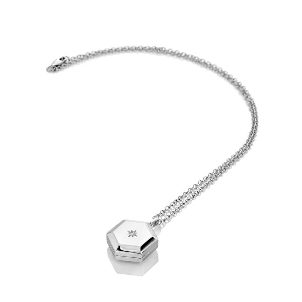 Náhrdelník s diamantem Hexagon Much Loved DP1100 (řetízek, přívěsek)