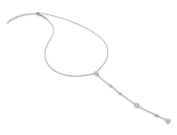 Okouzlující stříbrný náhrdelník s diamantem Tender DN175